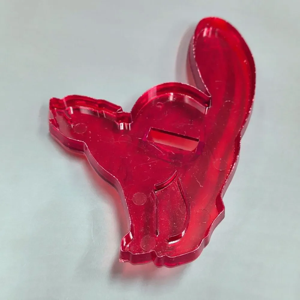 Vtg HRM Made in USA Red Plastic Holiday Cookie Cutter Lot Valentine Halloween